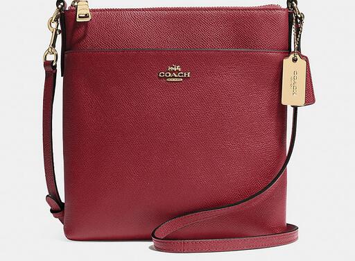 Coach North South Small Brown Red Crossbody Bags DPY | Coach Outlet Canada